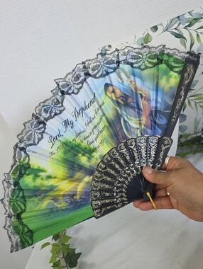 Lord, My Shepard Fabric Foldable Hand Fan